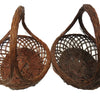 Pair of vintage American wicker gathering baskets (c 1930s) - Selective Salvage