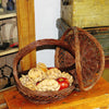 Pair of vintage American wicker gathering baskets (c 1930s) - Selective Salvage
