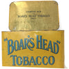 Uncommon antique "Boars Head" store counter tin, Pritchard and Burton (c 1910) - Selective Salvage