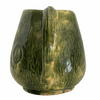 Antique green glazed stoneware pitcher early 1900s - Selective Salvage