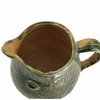 Antique green glazed stoneware pitcher early 1900s - Selective Salvage