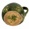 Antique green glazed stoneware pitcher early 1900s - Selective Salvage