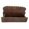 Primitive folk art wall box, hand carved (c 1920s) - Selective Salvage