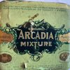 Vintage Arcadia Mixture tobacco tin in fair condition.
