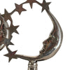 Pair of IOOF Rebekah staff toppers, crescent moon & stars (c 1920s) - Selective Salvage