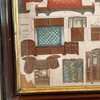 Antique uncut framed "McLoughlin Bros." paper doll furniture, dining room and bedroom (c late 1800s) - Selective Salvage