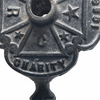 Antique cast iron Masonic flag holder
