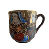 Kutani Japan moriage demitasse cup and saucer