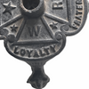 Antique cast iron Masonic flag holder