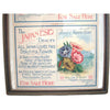 Vintage "Burts Seeds" labels, advertising ephemera , framed (c 1910s) - Selective Salvage