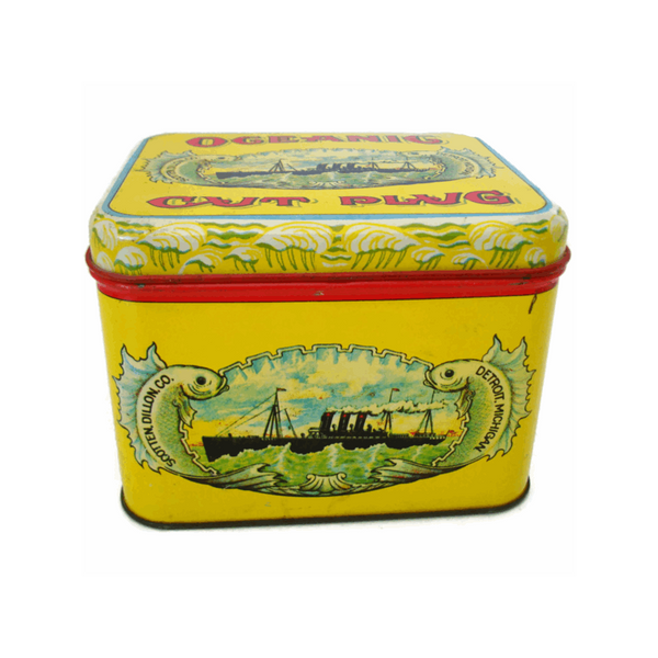 Vintage "Oceanic Cut Plug" tin (c 1970's) - Selective Salvage