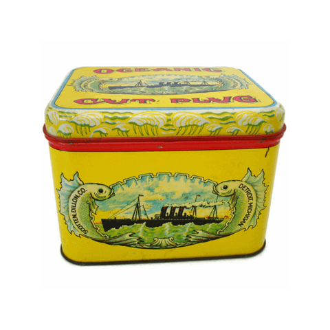 Vintage "Oceanic Cut Plug" tin (c 1970's) - Selective Salvage