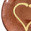 Vintage 7" redware heart dish, attributed to Steve Nutt (c 1990s) - Selective Salvage