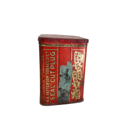 Vintage Patterson's Seal Cut Plug tin (c 1920s)