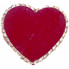 Vintage heart shaped shell jewelry box (c 1950s) - Selective Salvage