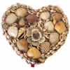 Vintage heart shaped shell jewelry box (c 1950s) - Selective Salvage