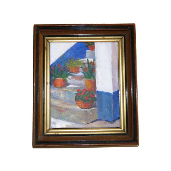 Antique layered wooden frame with gilt paint (c early 1900s) - Selective Salvage