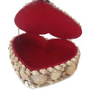 Vintage heart shaped shell jewelry box (c 1950s) - Selective Salvage