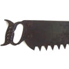 Antique 32" ice saw with cast iron handle (c 1900s) - Selective Salvage