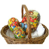 Vintage paper mache Easter eggs, (qty 3),  West Germany (c 1940s) - Selective Salvage