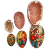 Vintage paper mache Easter eggs, (qty 3),  West Germany (c 1940s) - Selective Salvage