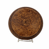 Antique folk art wood burned bowl, St David's PA (c 1906) 