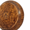 Antique folk art wood burned bowl, St David's PA (c 1906) 