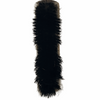 Antique clothes brush in hand woven raffia holder