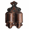 Handmade Victorian match holder, OOAK folk art (c 1910s) - Selective Salvage