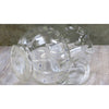 Antique fluted lip hand painted glass pitcher, fluted lip, cottage style (c 1900s) - Selective Salvage