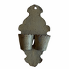 Handmade painted match holder, OOAK folk art (c 1900s) - Selective Salvage