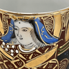 Kutani Japan moriage demitasse cup and saucer