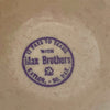 Antique spongeware advertising bowl, Max Brothers, Kaylor So Dak (c 1900s) - Selective Salvage