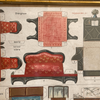 Antique uncut framed "McLoughlin Bros." paper doll furniture, dining room and bedroom (c late 1800s) - Selective Salvage