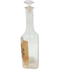 Antique WALKERS COCO-NUT OIL bottle, floral paper label (c 1920s)