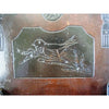 Antique OOAK folk art walnut wall box, hand carved bird detail (c 1900s) - Selective Salvage