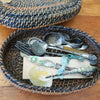 Antique Victorian caviar spoon, abalone bowl (c early 1900s) - Selective Salvage