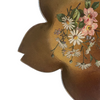 Vintage lacquered paper bowl, cottage floral design - Selective Salvage