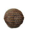 Vintage primitive buttocks gathering basket, oval shape, American (c 1940s) - Selective Salvage