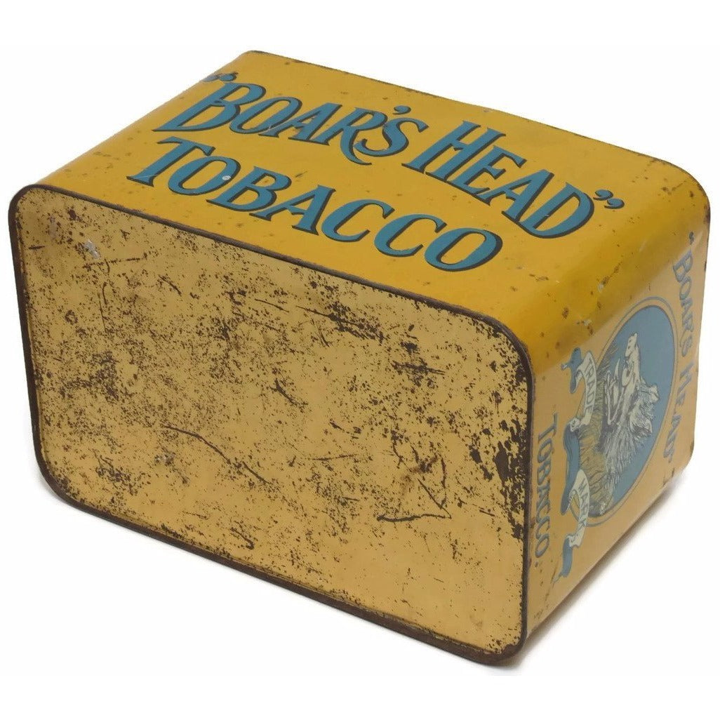 boar's head tobacco tin Uncommon antique boar's head tobacco tin Uncommon antique