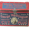 Vintage George Washington Cut Plug lunch box style tin - RJ Reynolds Co. - Selective Salvage