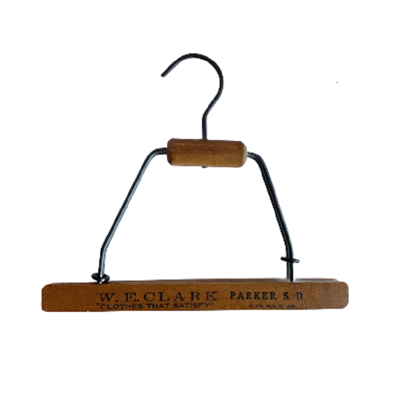 Antique wooden pants stretcher, advertising SD clothing store (patd 19 –  Selective Salvage