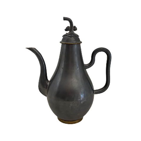 Decorative Pewter Pitcher w/Acorn Top (c 1960s) - Selective Salvage