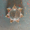 Antique Victorian Star Shaped Goofus Glass Paperweight (c 1900s) - Selective Salvage