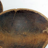 Two antique primitive wooden butter paddles, hand carved, bowl hook handles (c late 1800s) - Selective Salvage