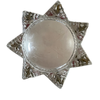 Antique Victorian Star Shaped Goofus Glass Paperweight (c 1900s) - Selective Salvage