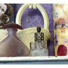 Vintage French flacon, perfume dispenser - silverplate filigree over glass (c 1940s) - Selective Salvage