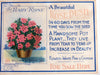 Vintage William Burt "Rose Bush" advertisement, framed (c 1910) - Selective Salvage