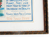 Vintage William Burt "Rose Bush" advertisement, framed (c 1910) - Selective Salvage