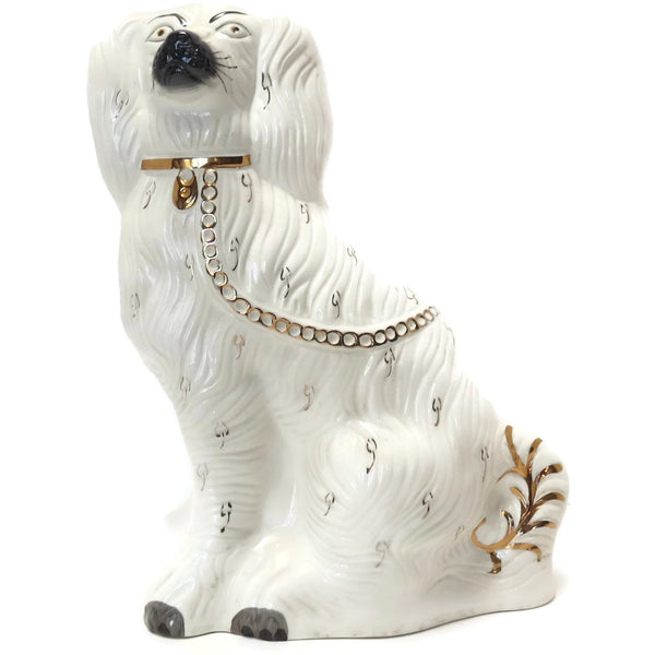 Vintage Beswick 1378-1 Staffordshire Spaniel figurine, 13", marked (c 1950s) - Selective Salvage